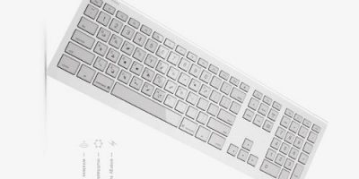 Nuevo teclado conceptual con teclas de tinta electrónica