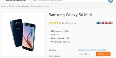 Se filtra el Galaxy S6 Mini en la web de un revendedor