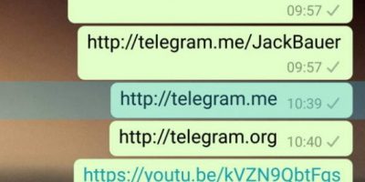 WhatsApp para Android está bloqueando enlaces de Telegram